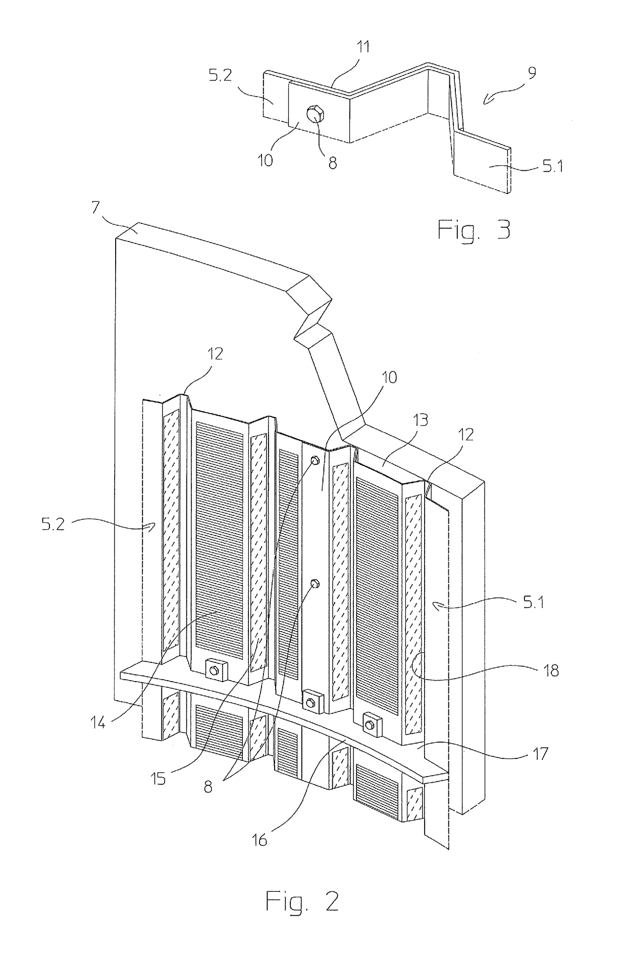 Method for realizing internal walls of catalytic reactors