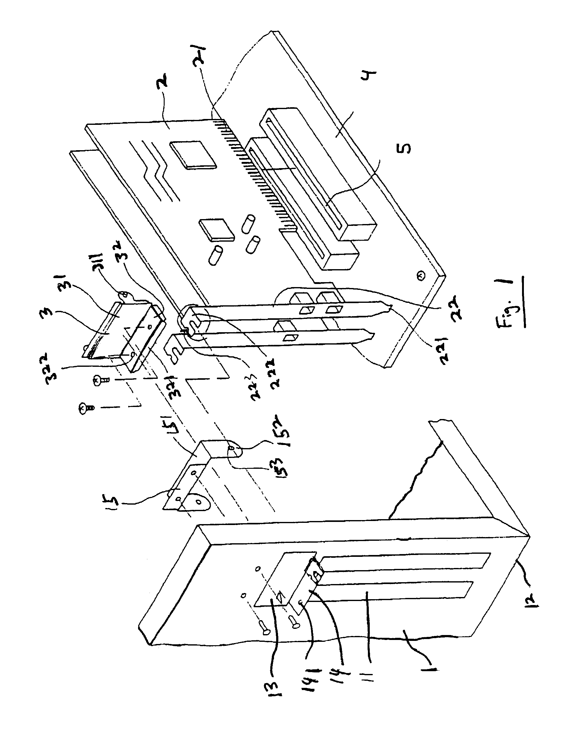 Mounting device for interface card