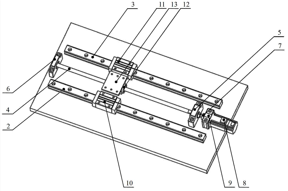 Planar continuous loading testing device for numerical-control movable worktable