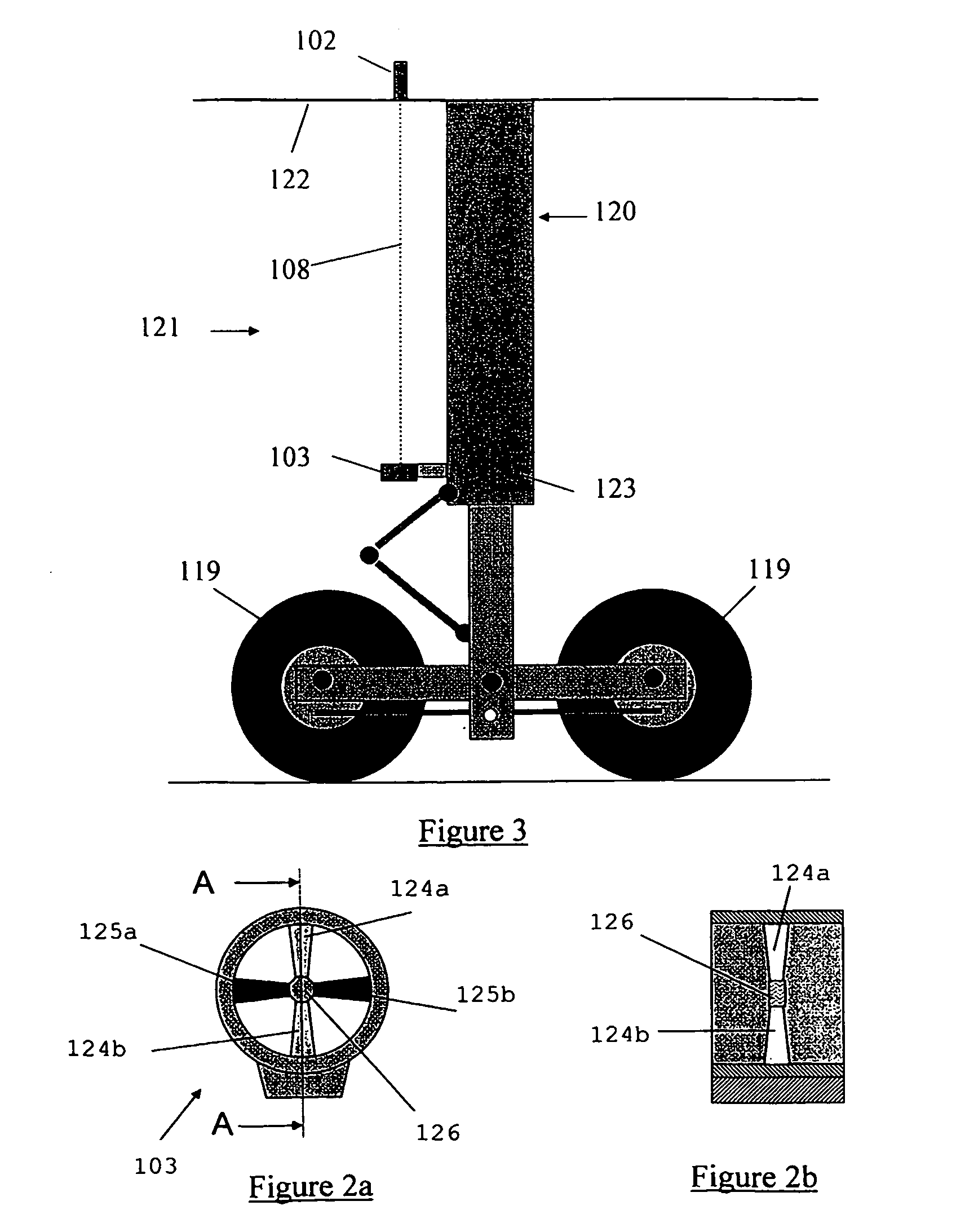 Method and apparatus suitable for measuring the displacement or load on an aircraft component