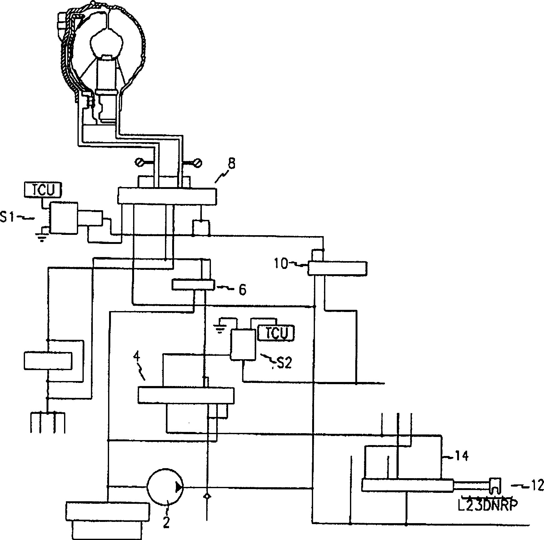 Pipeline pressure control system of automatic speed-transformation