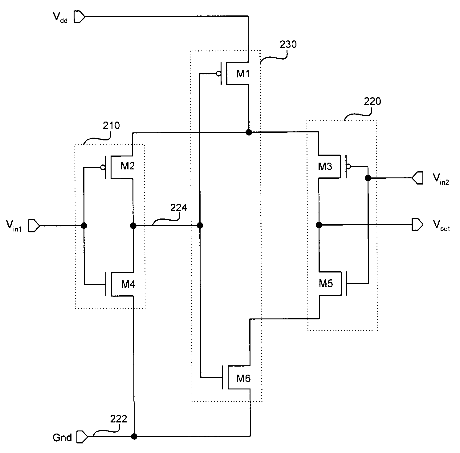Apparatus for a differential self-biasing CMOS amplifier