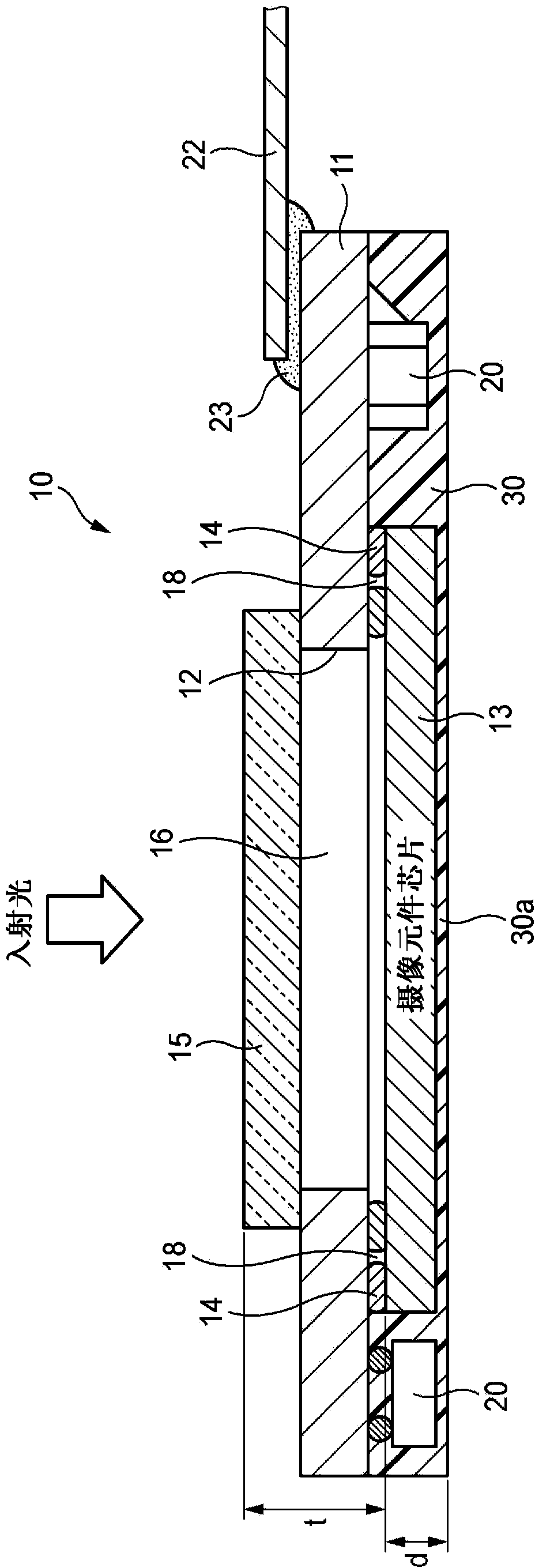 Imaging element module and method for manufacturing same