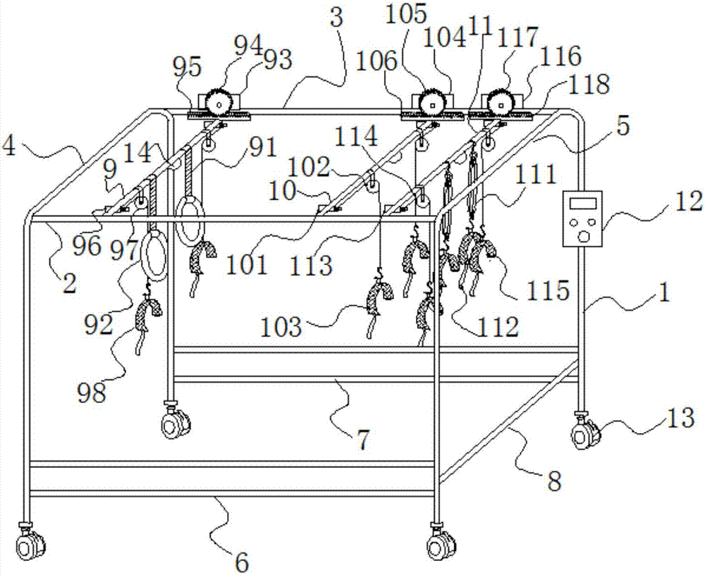 Intelligent recovery exercising device and exercising method for upper and lower limbs of patient