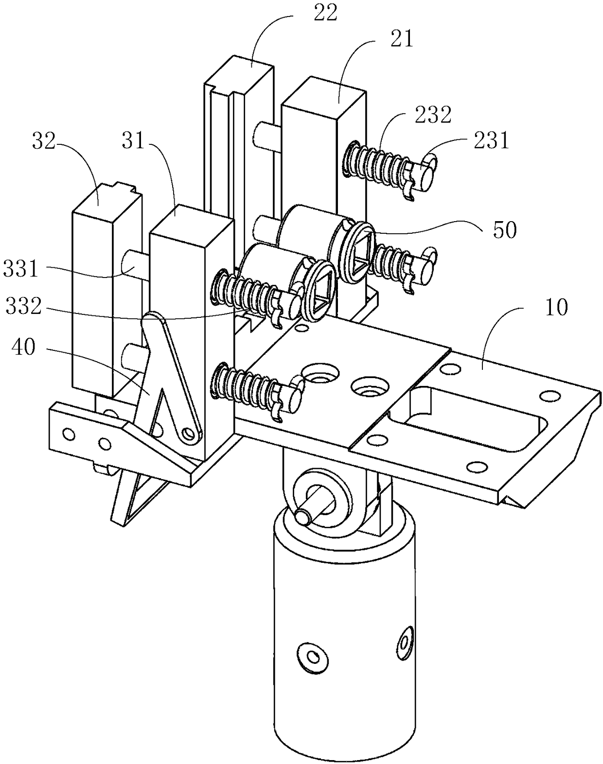 Lead clamping device, lead wire hanging device and quick installing tool