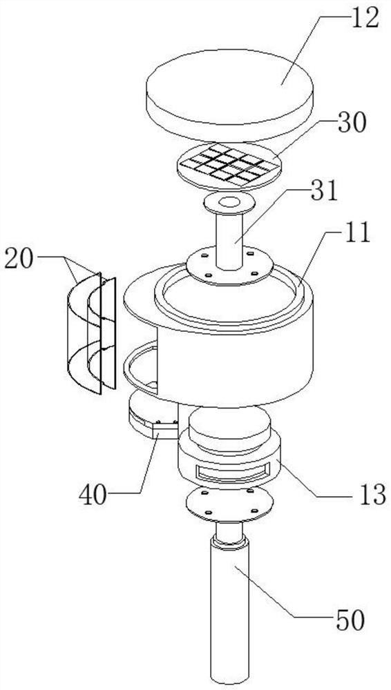 Windproof telescopic antenna structure