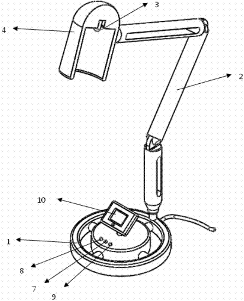 Table lamp with interaction function