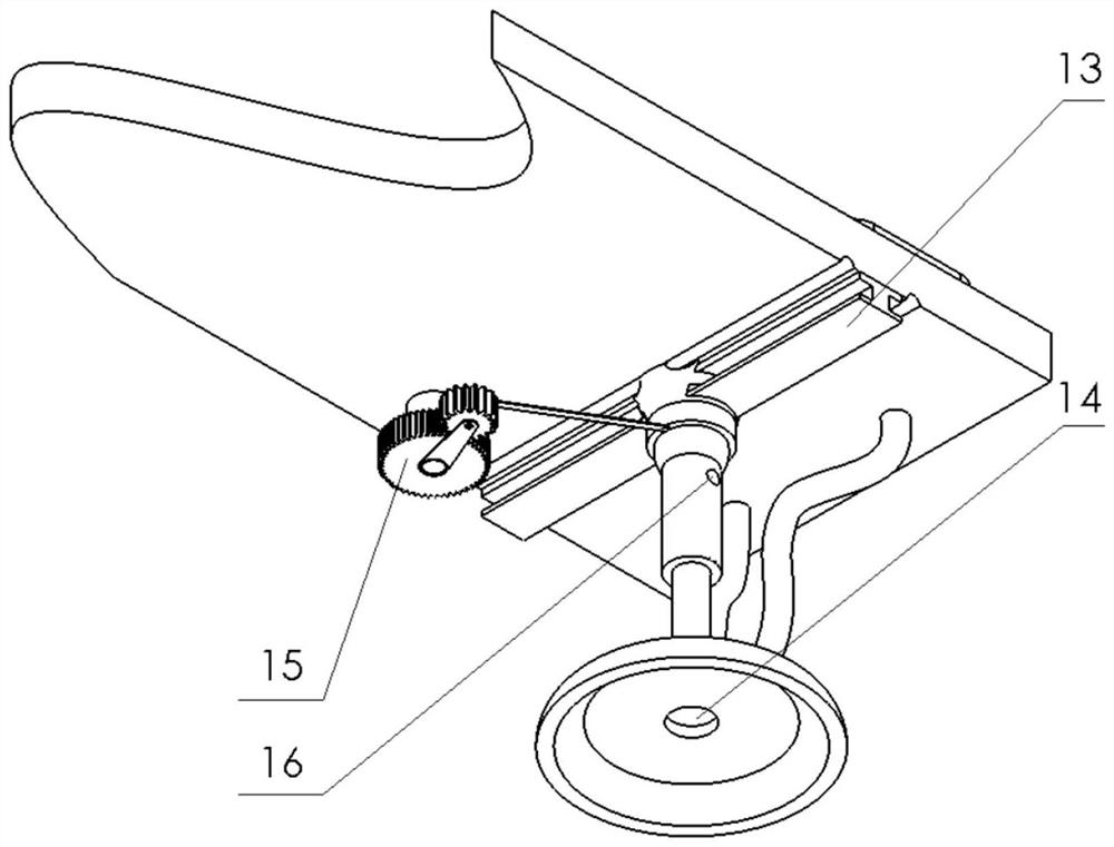 Brake sucker device shrunk under automobile chassis and braking method thereof