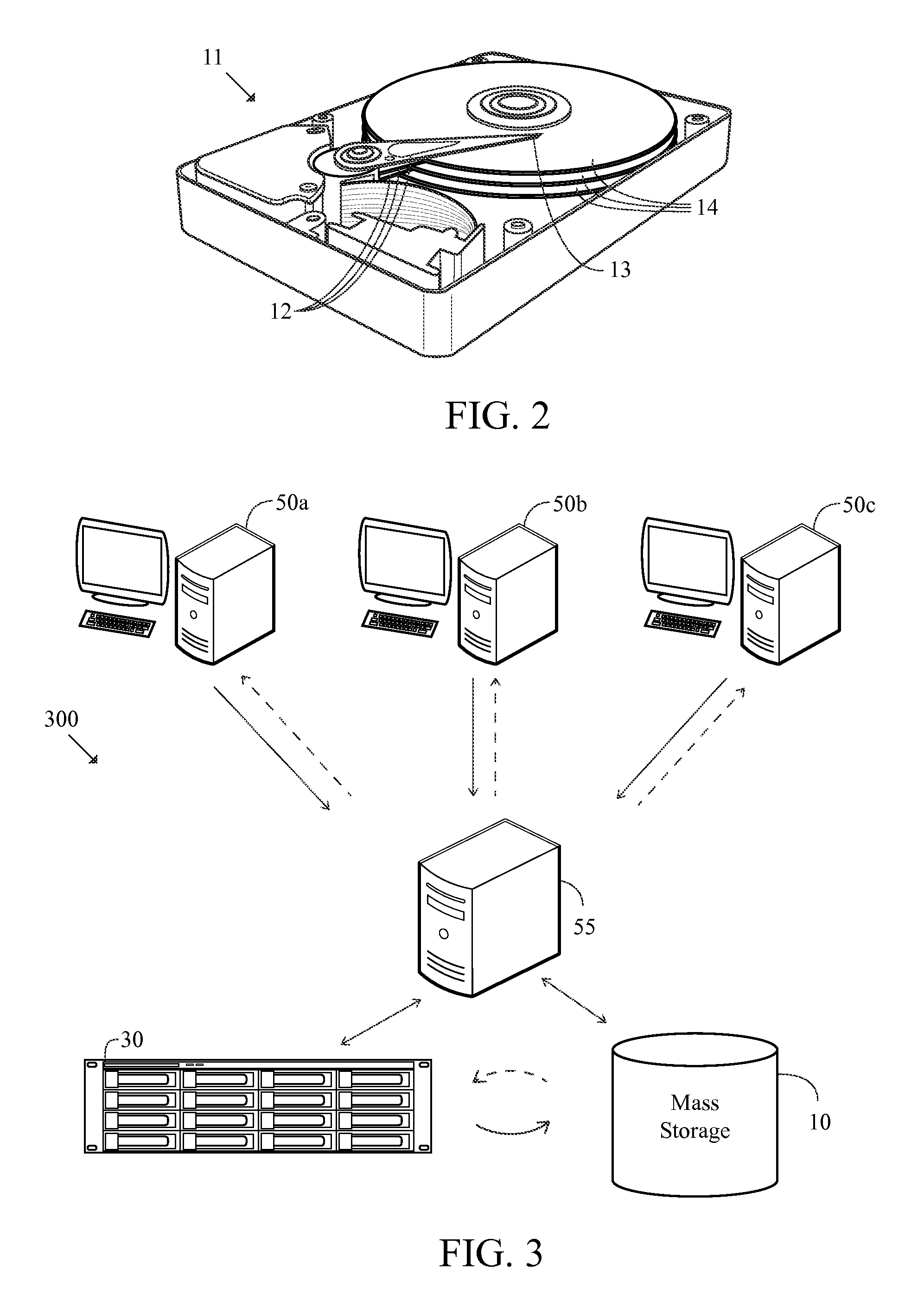 Method for asynchronous population of data caches used with mass storage devices
