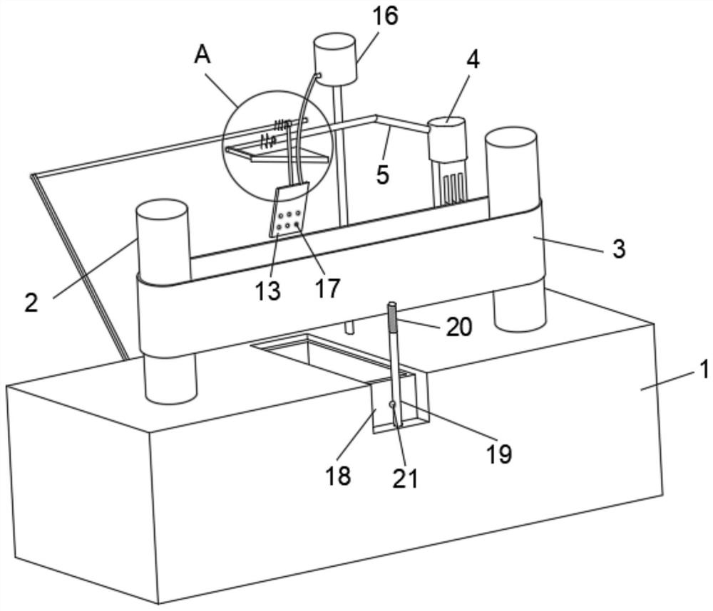 Heat dissipation device for friction belt of numerical control machine tool