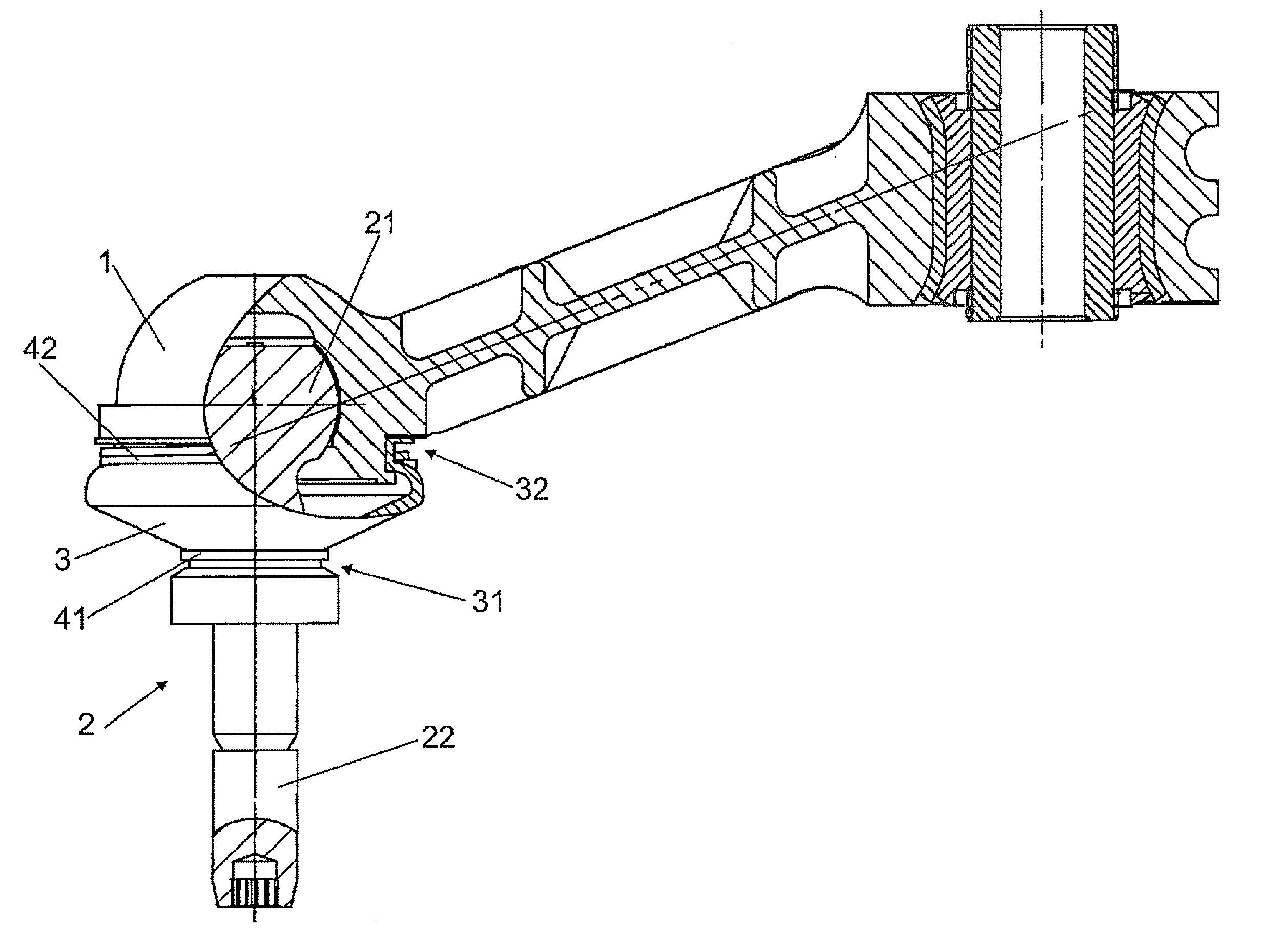 Ball joint device, manufacturing process and apparatus