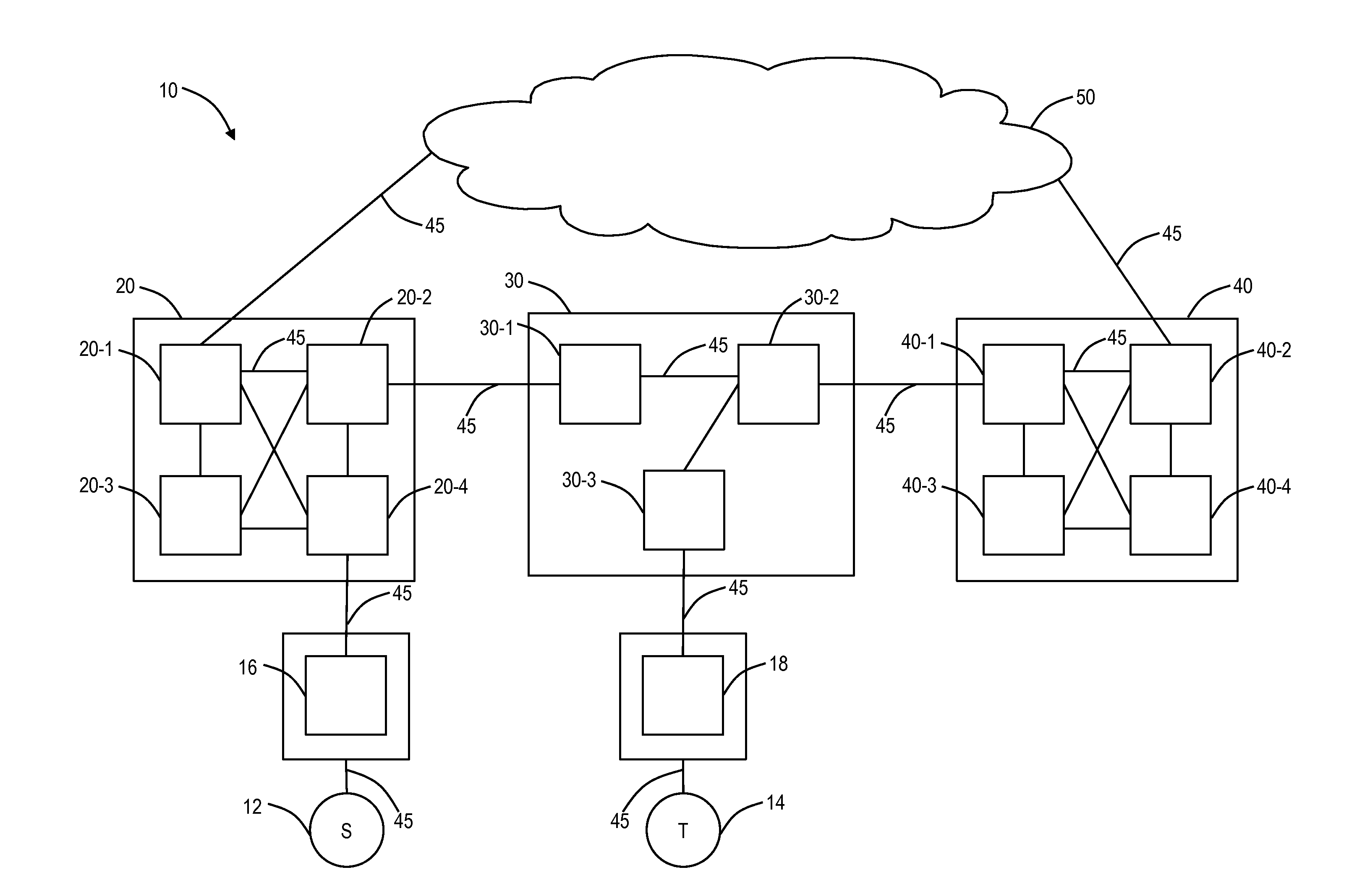 Shortest path routing systems and methods for networks with non-fully meshed vertices