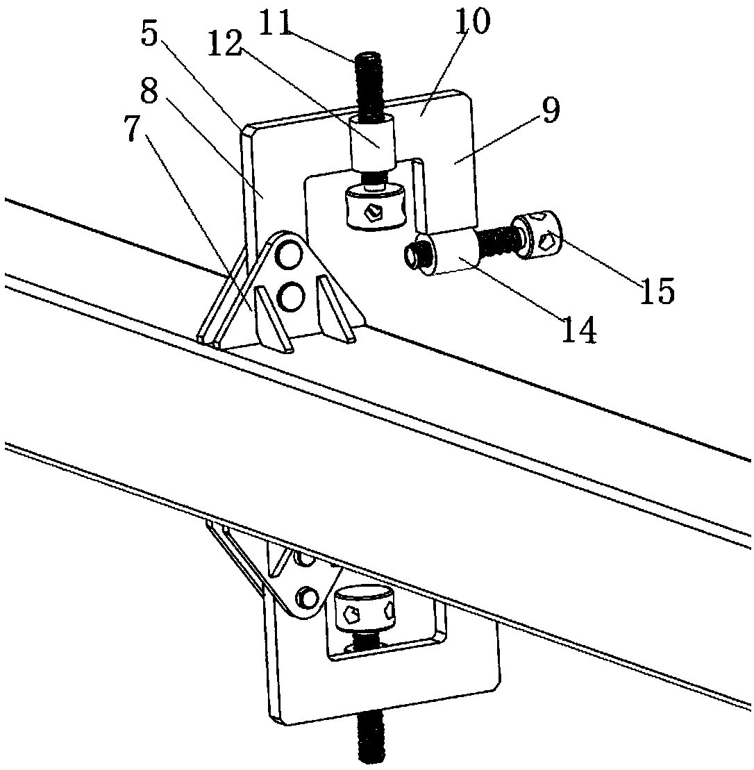 Flatcar chassis overturning device
