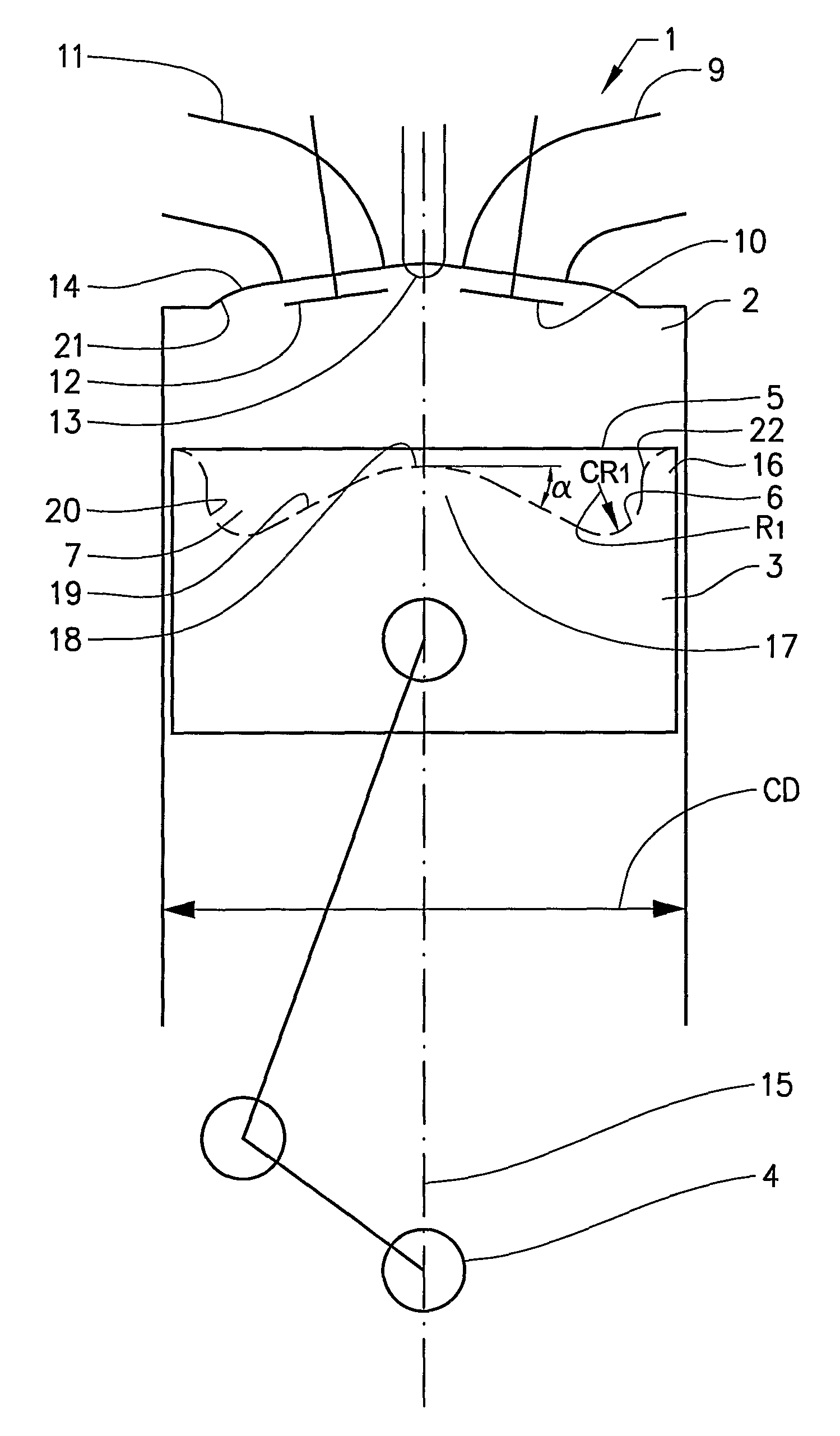 Device for reducing soot emissions in a vehicle combustion engine