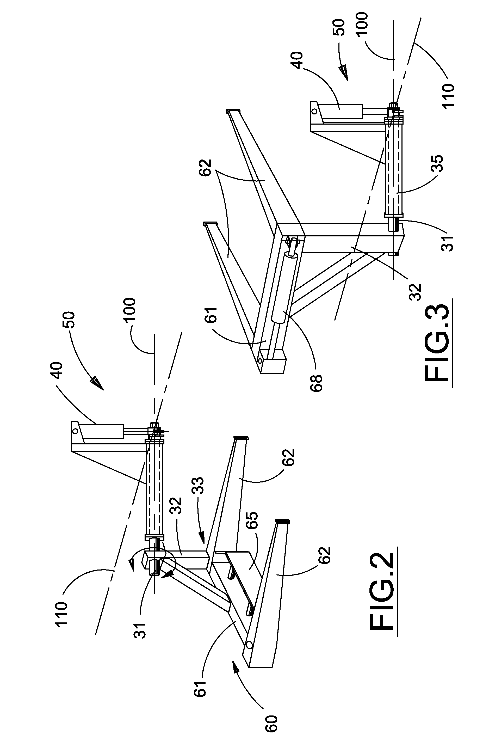 Automatic control of a large bale loading apparatus
