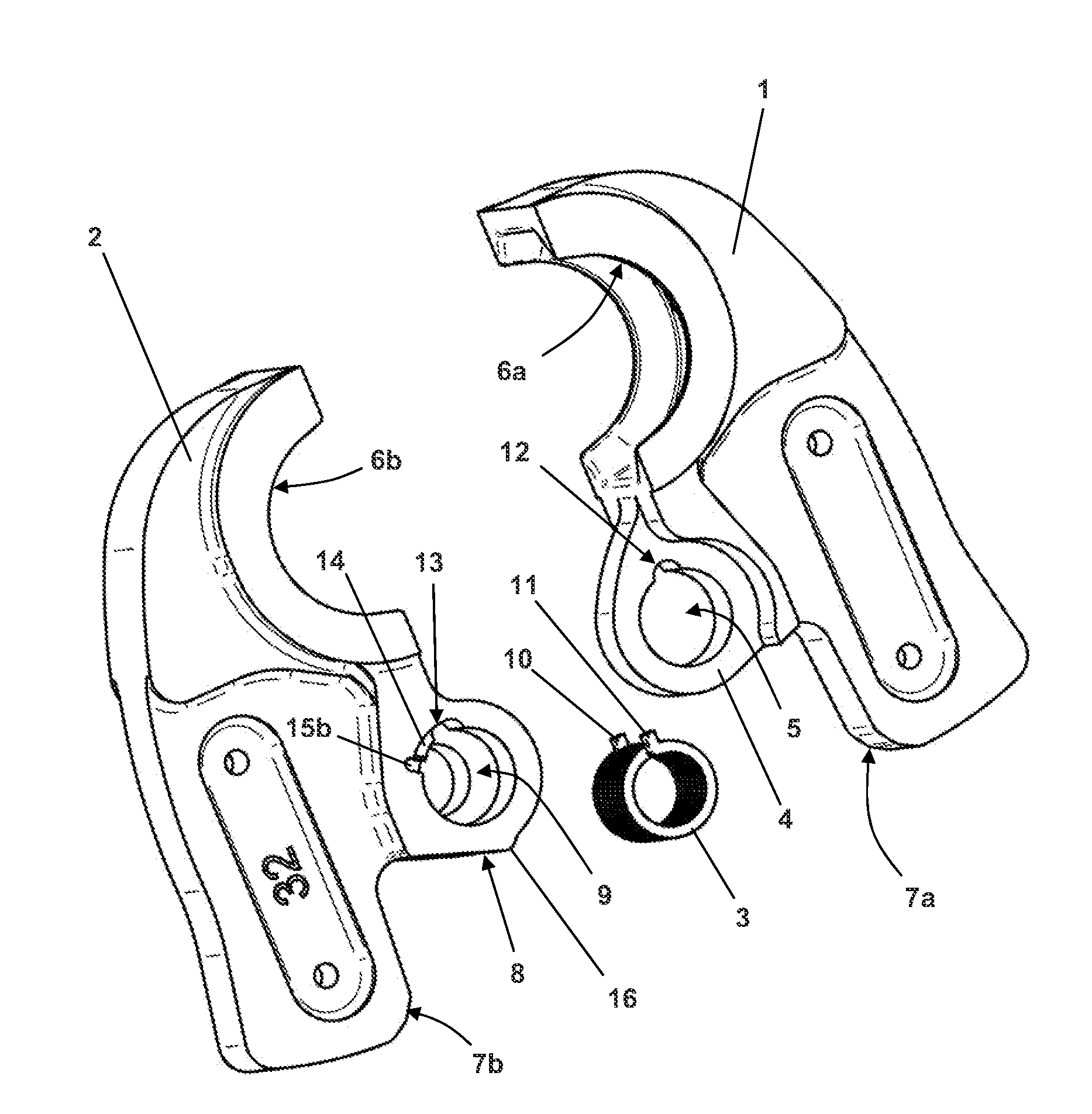 Press jaw pair for pressing units