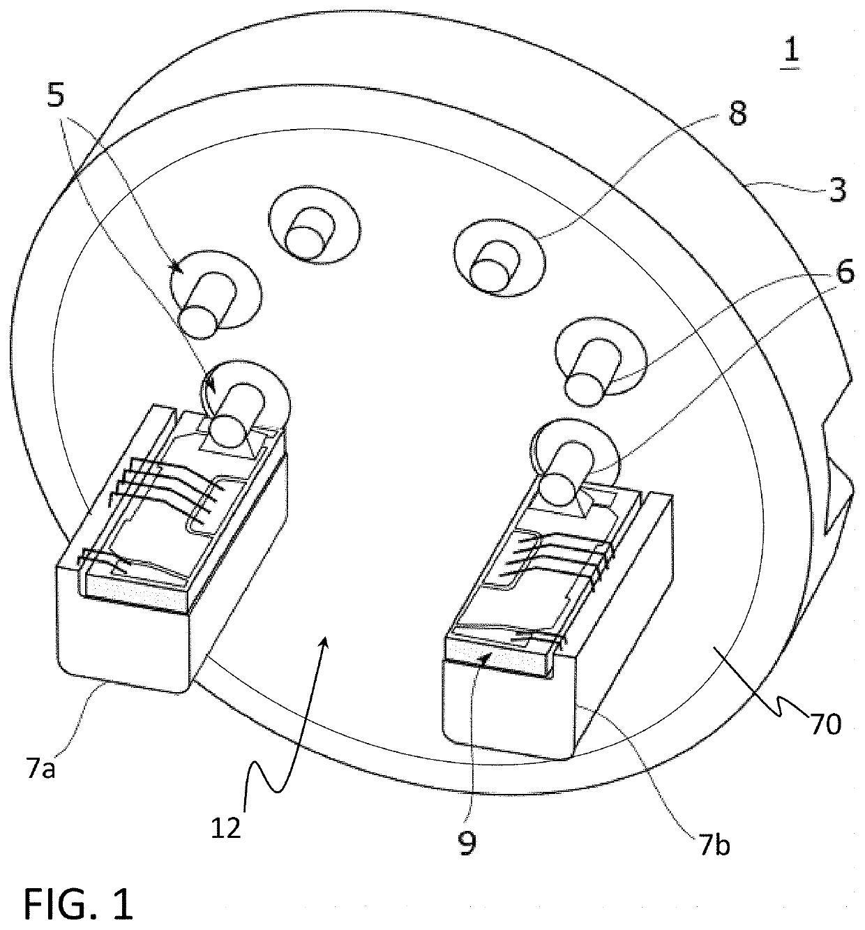 Header for an electronic or opto-electronic component and process for manufacturing of such