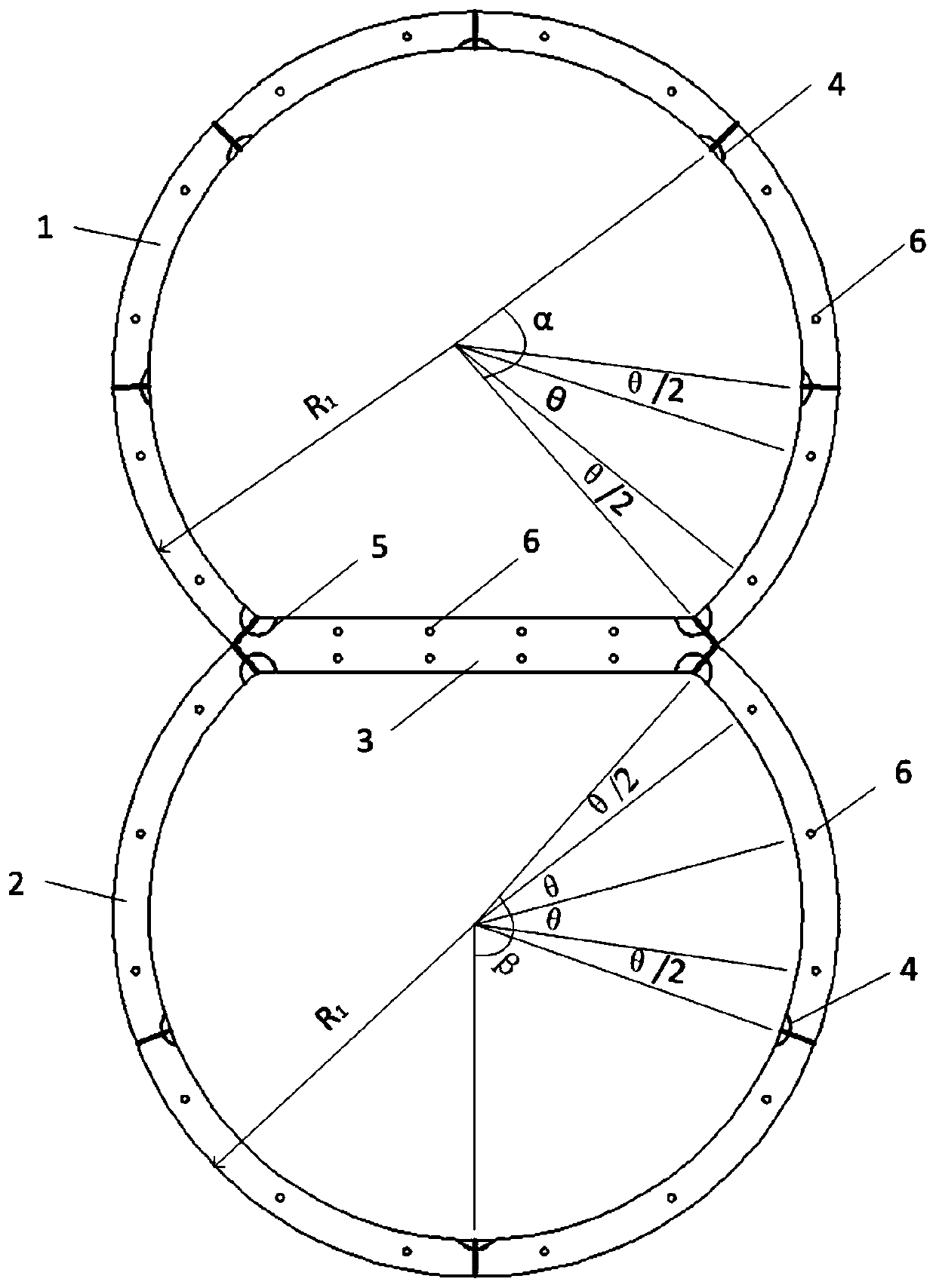 Shield tunnel segmental lining structure suitable for building metro under narrow pavement