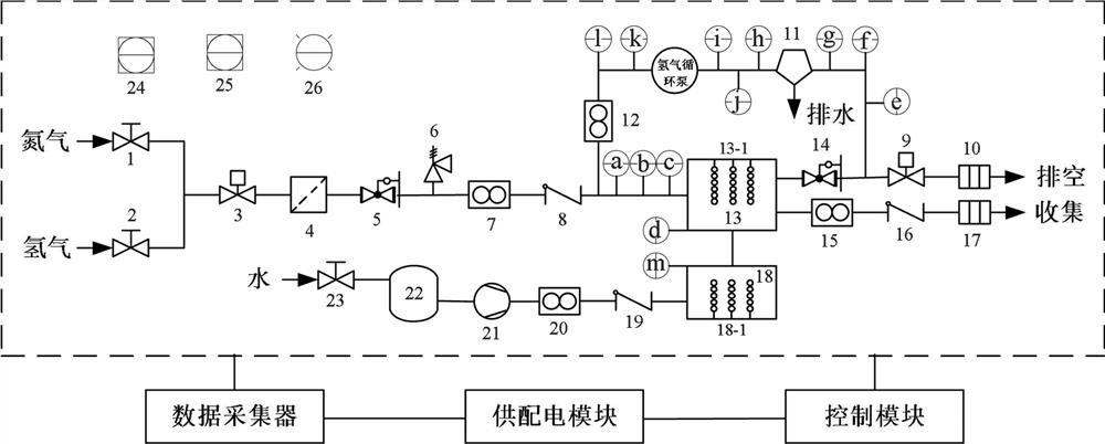Performance test system for hydrogen circulating pump