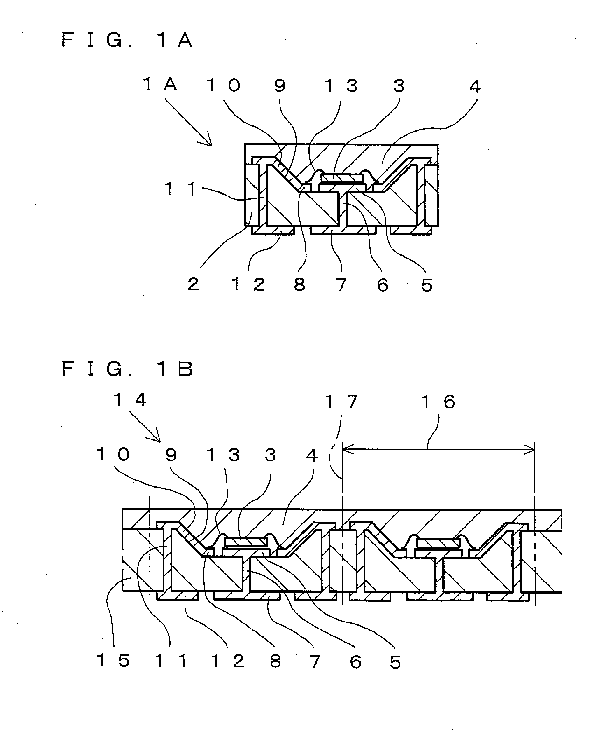 Resin-sealed light emitting device and its manufacturing method