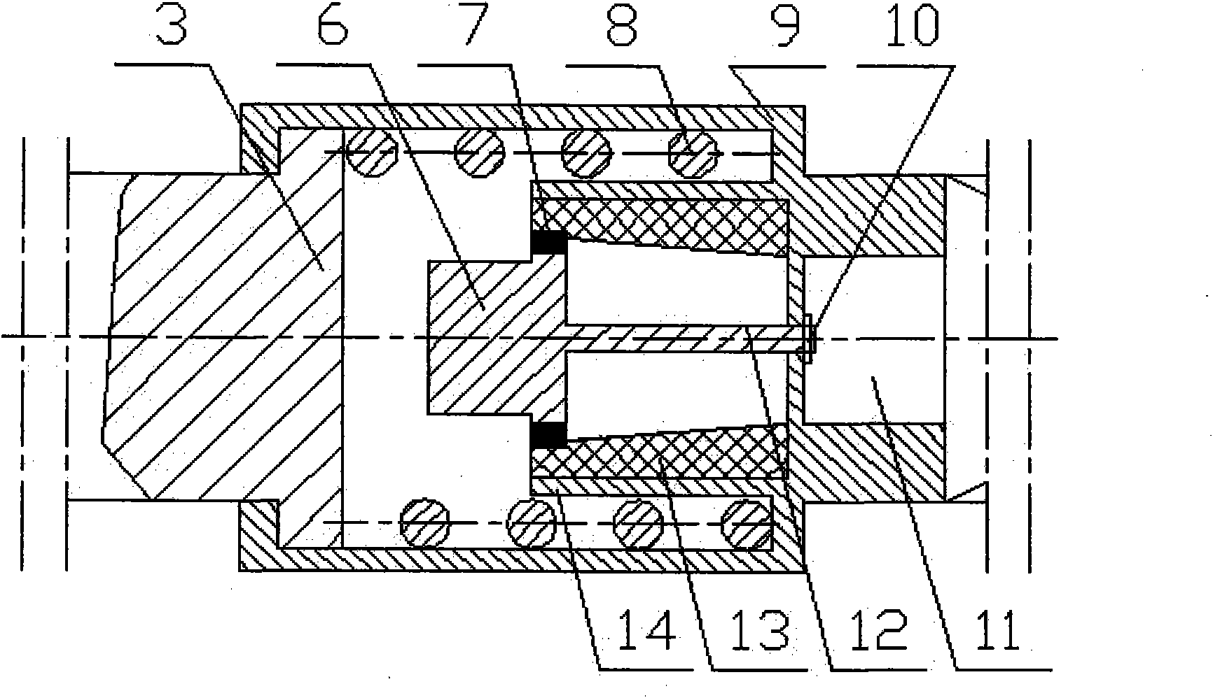 Coupler buffer device with cutting type energy-absorbing bumper
