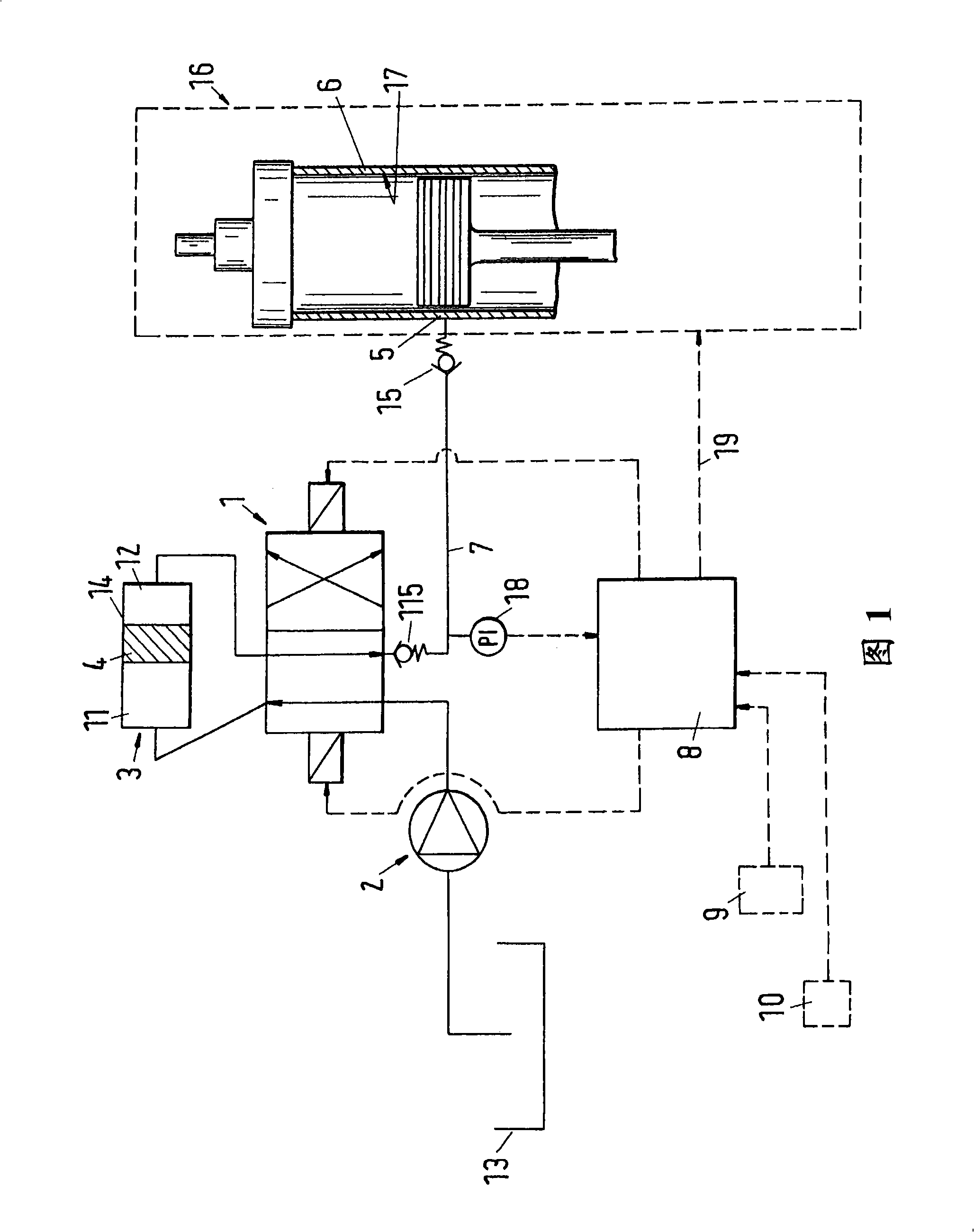 Device for lubricating cylinders