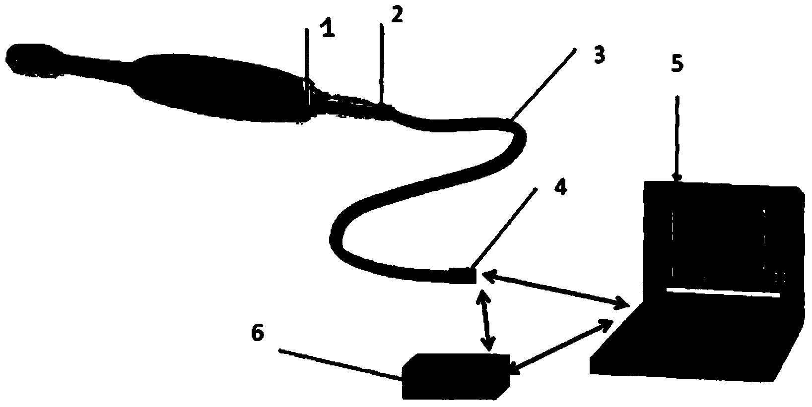 Three-dimensional measuring device used in the dental field