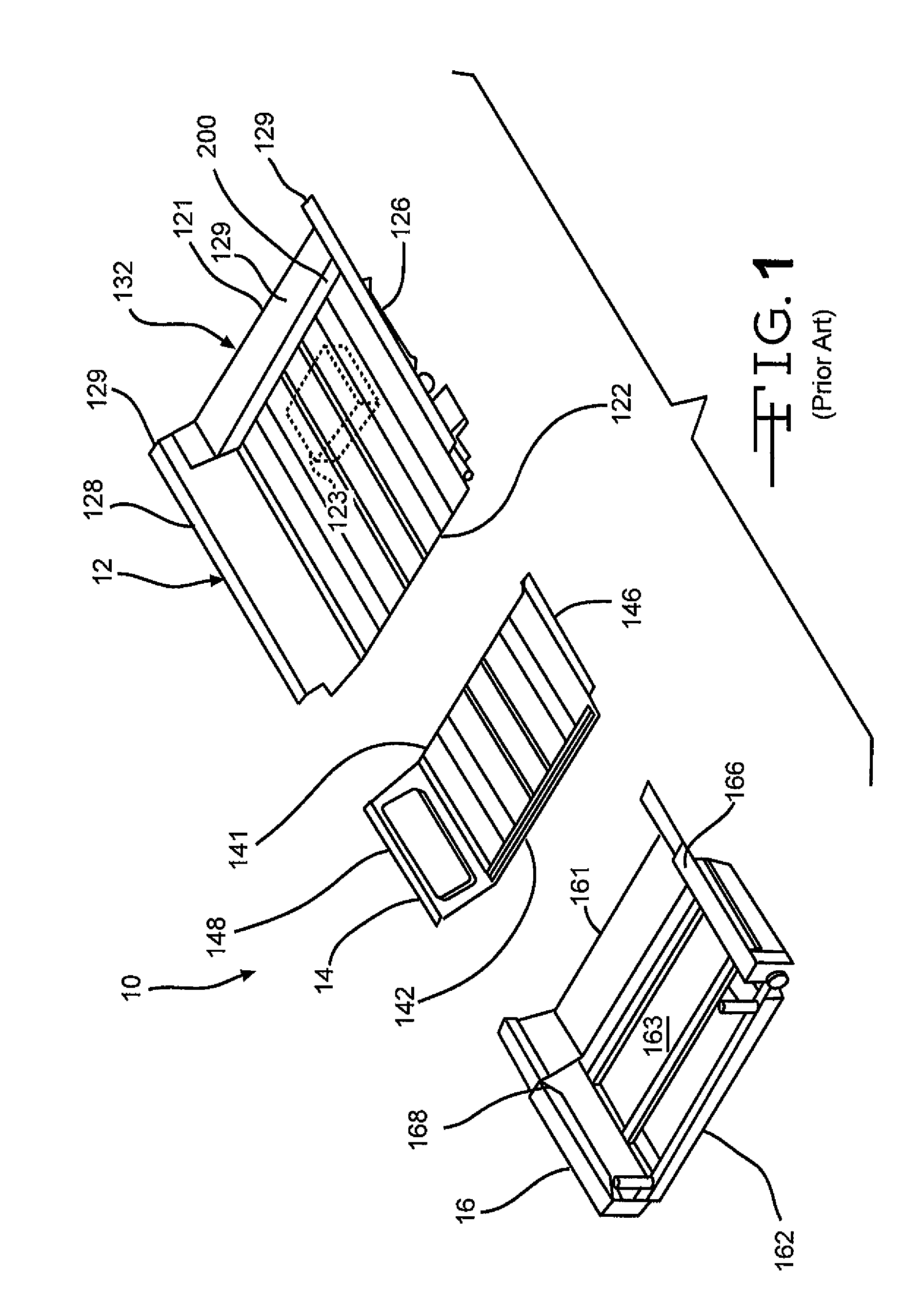 Self-contained gatching, rotating and adjustable foot section mattress
