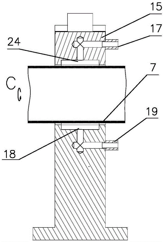 Radial locating unit and locating and clamping device for internal grinding of thin-walled cylinder workpieces