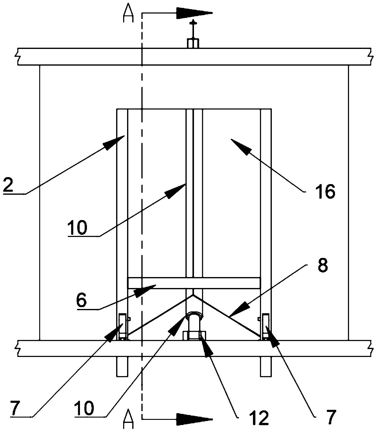 Construction method applied to lifting platform in elevator shaft in constructional engineering