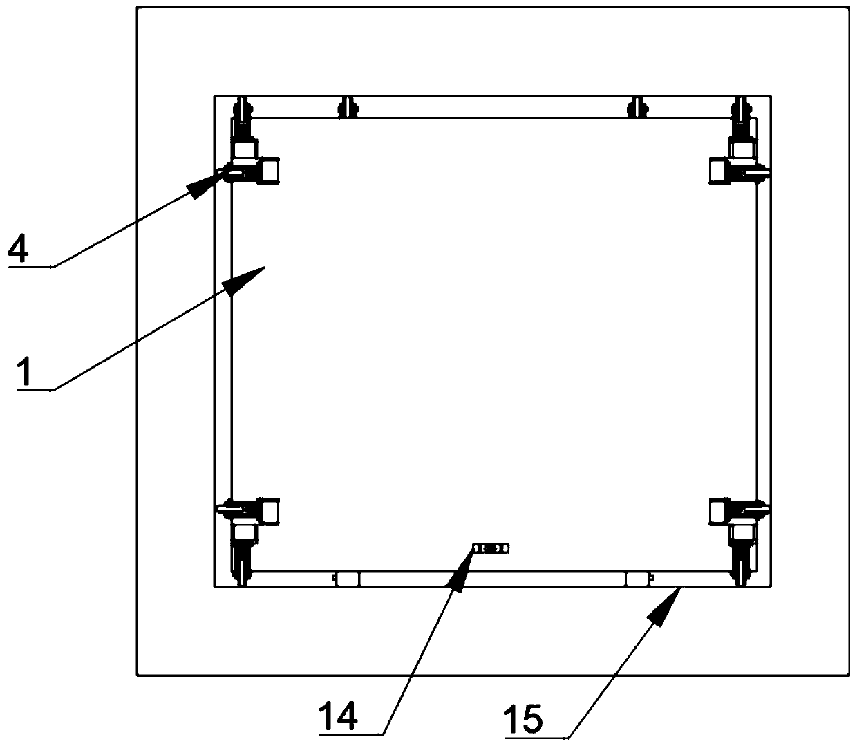 Construction method applied to lifting platform in elevator shaft in constructional engineering