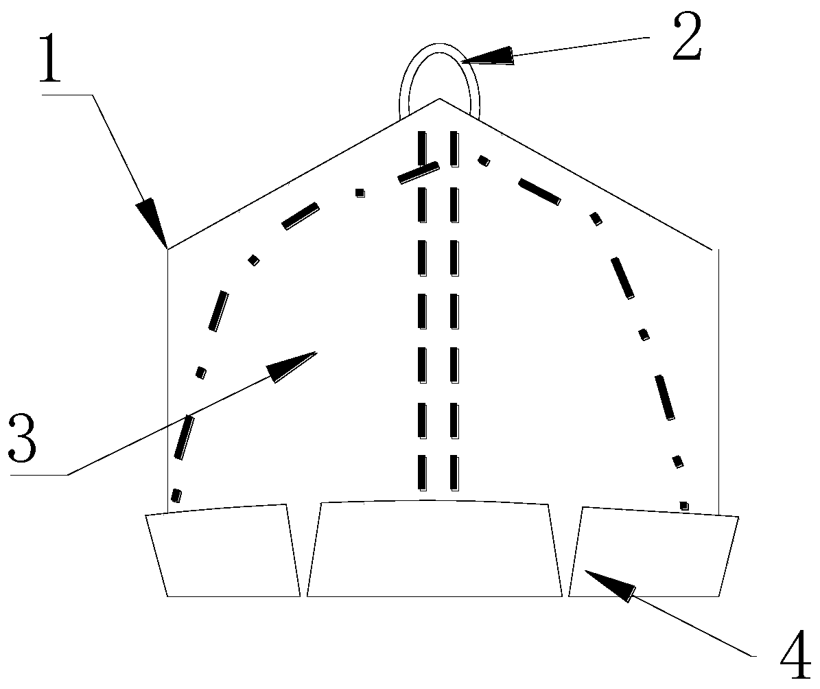 Foldable protective dressing device for brain tissue exposure