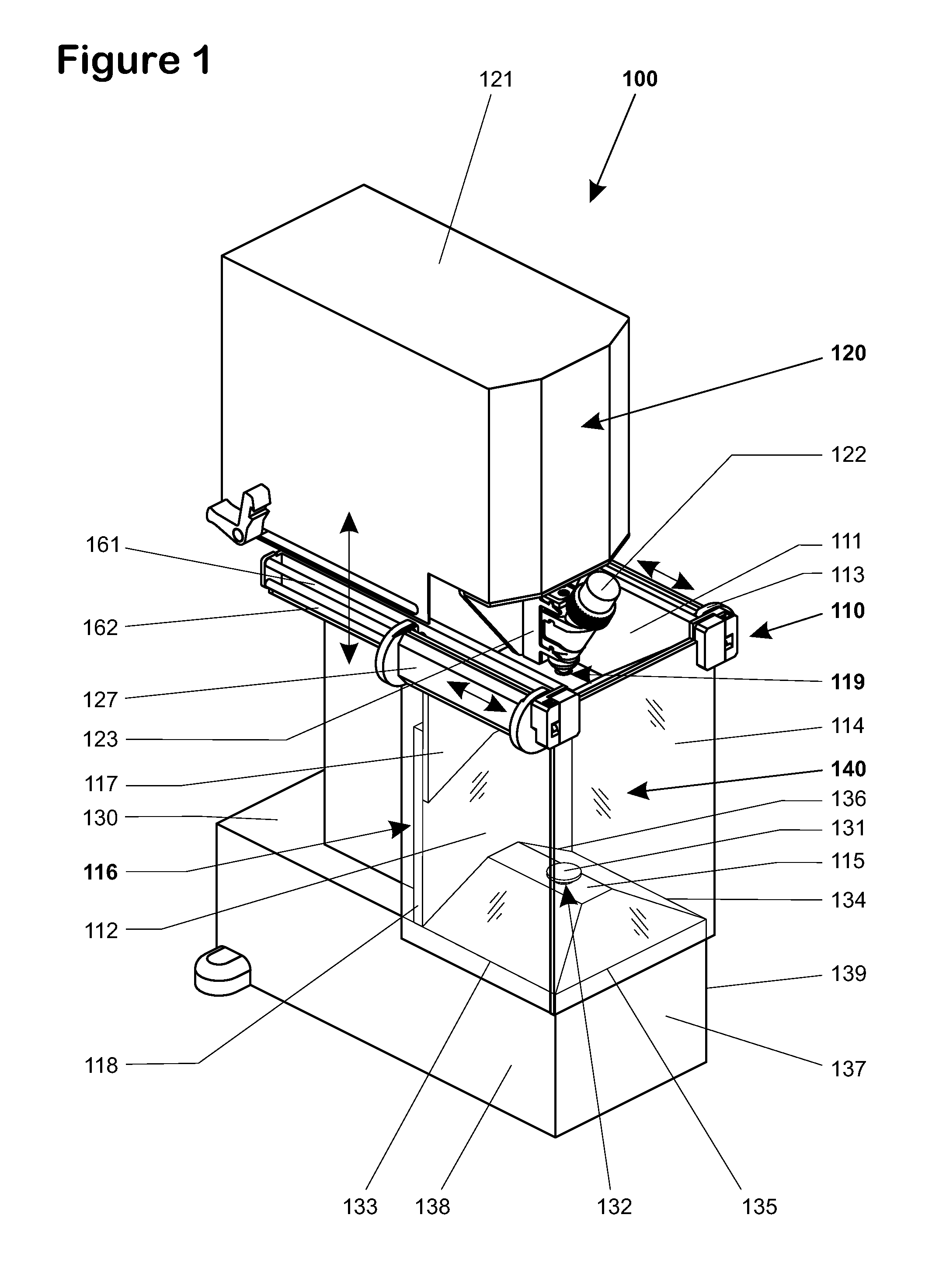 Enclosure for a laboratory balance with a sliding side wall mounted such that the top guide sliding mechanism imparts a turning moment on the lower edge of the wall to press it against an abutment of the weighing compartment to form a seal