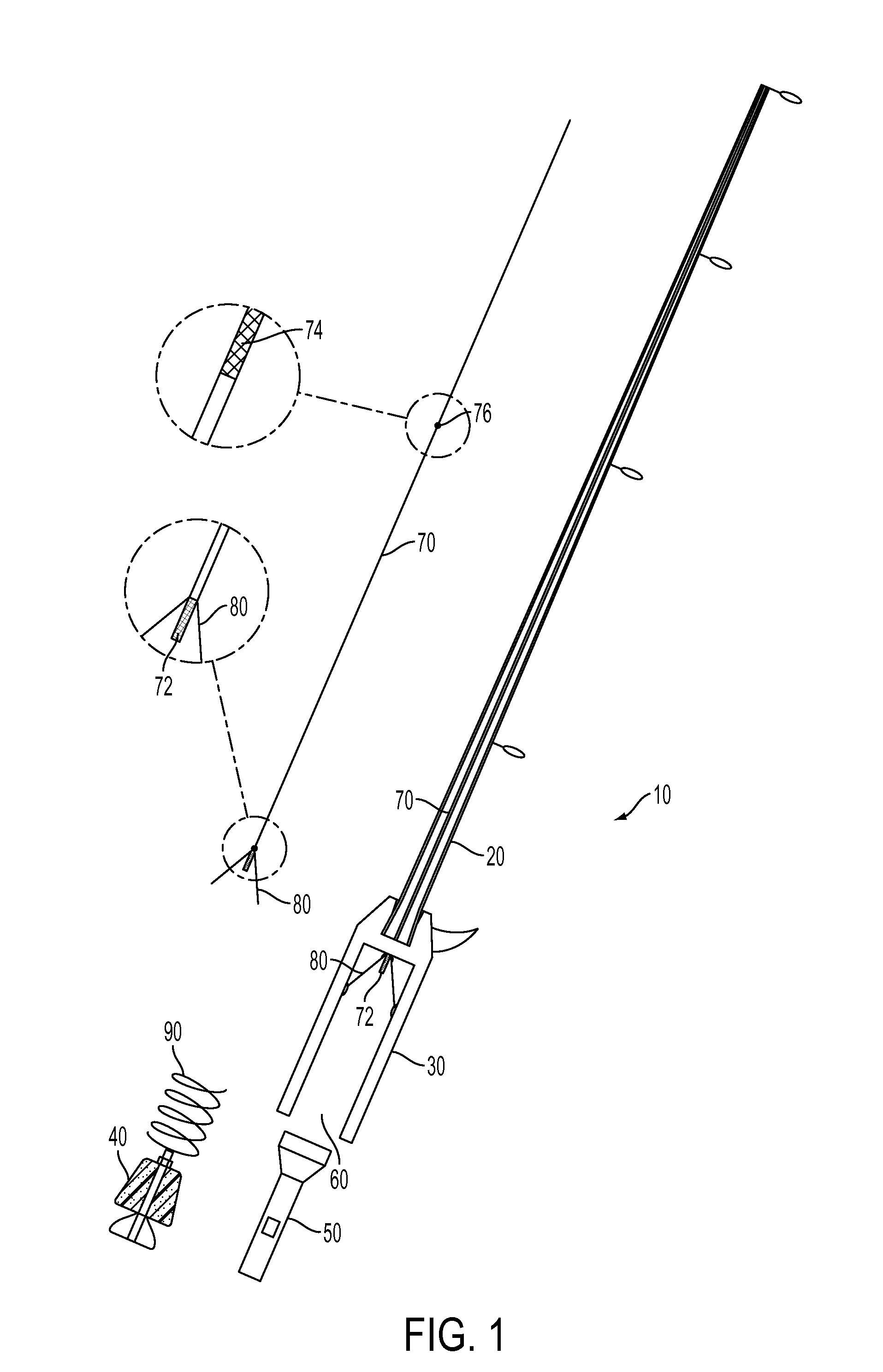 Fishing pole with replaceable illumination element