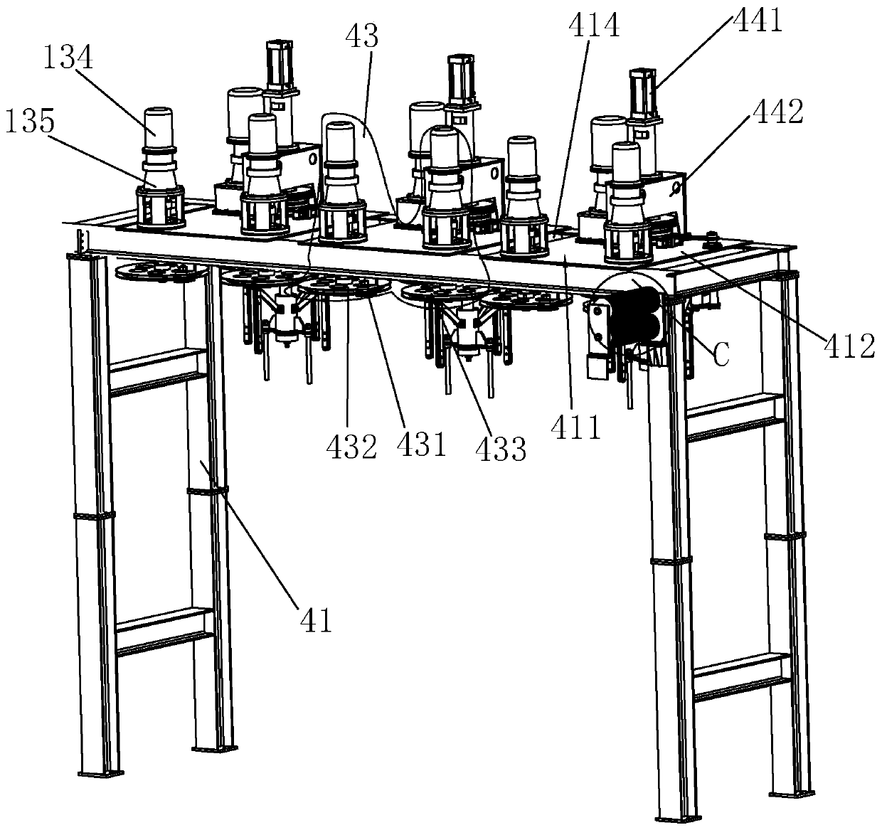 Steel wire collecting machine and collecting method