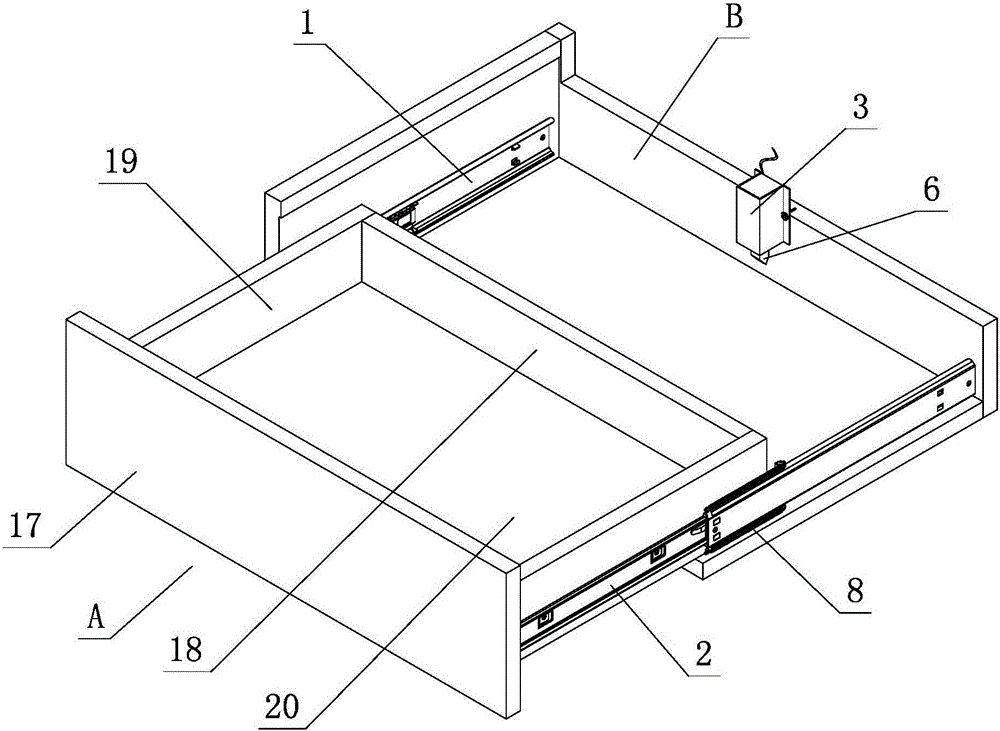 Charged springback structure of drawer slides