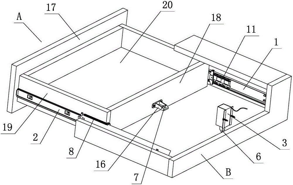 Charged springback structure of drawer slides
