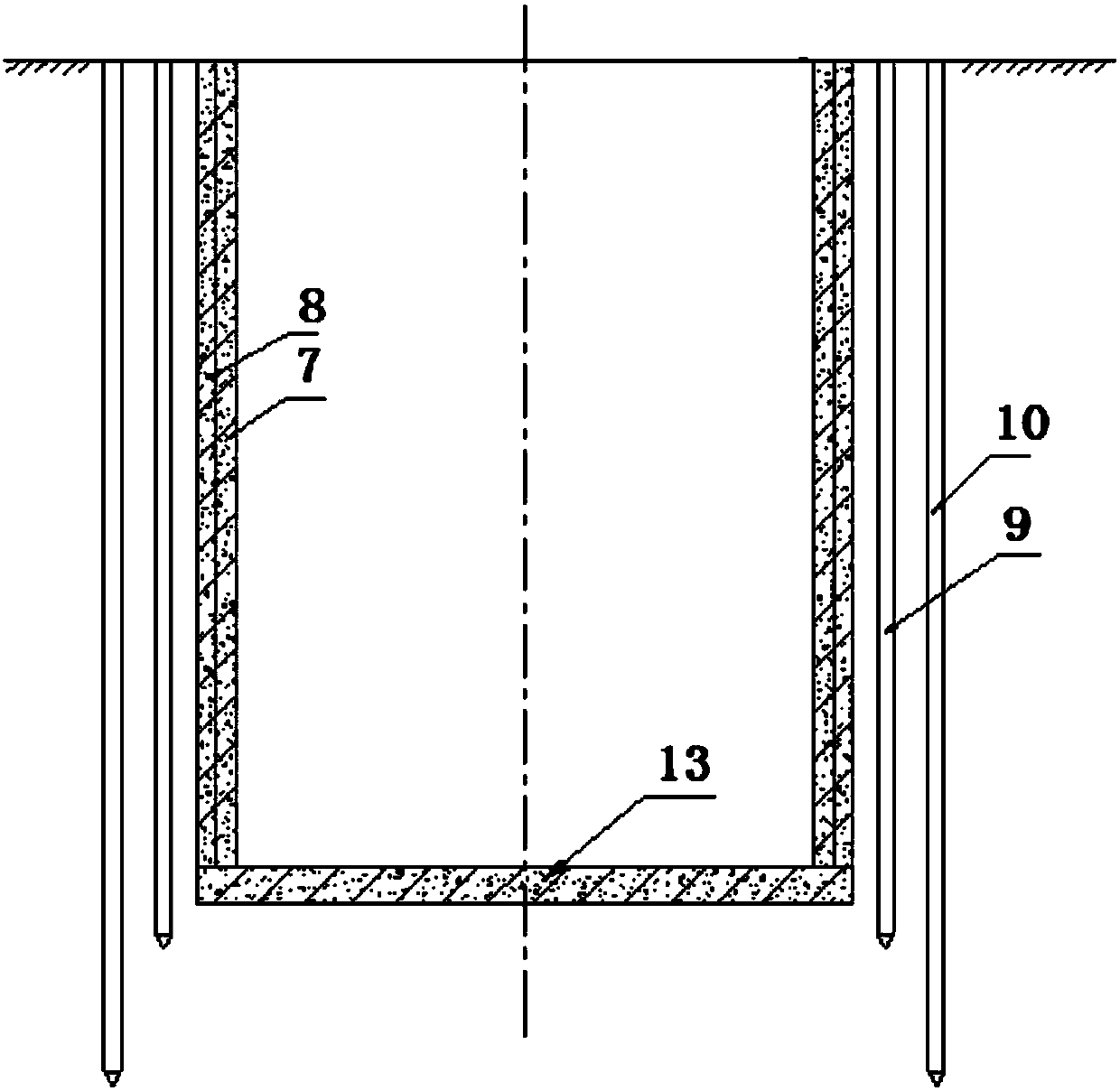 Freeze construction method for wellbore type underground parking garage