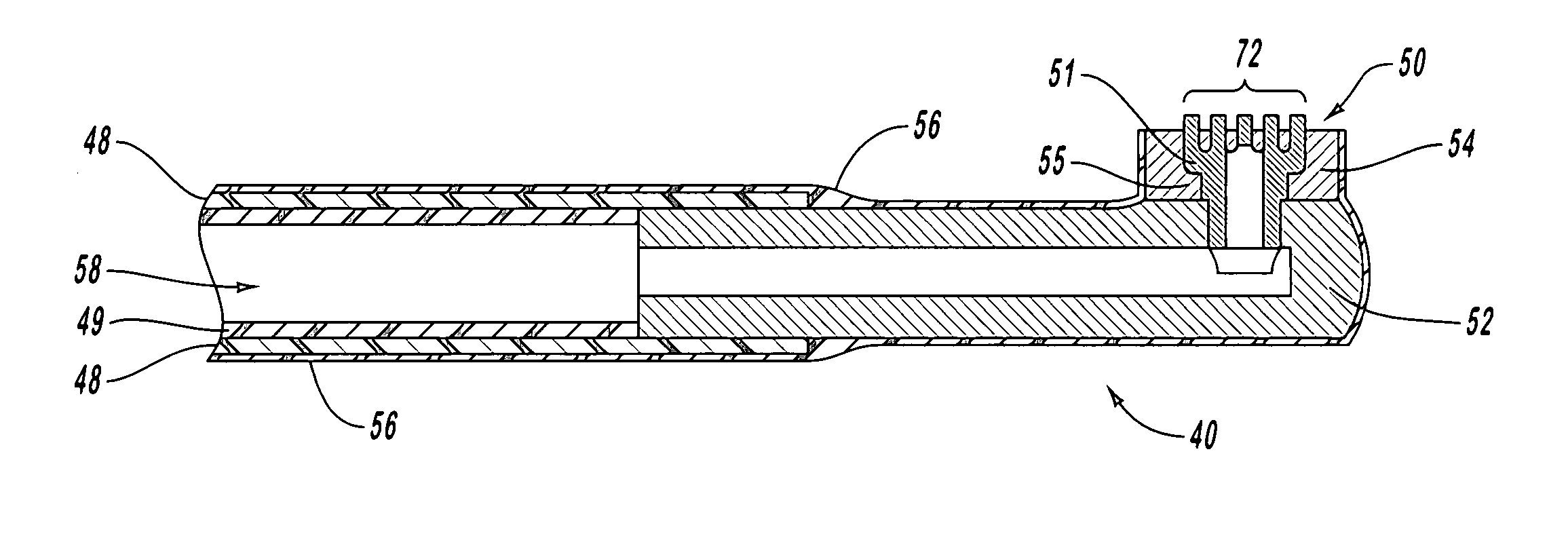 Electrosurgical ablator with integrated aspirator lumen and method of making same