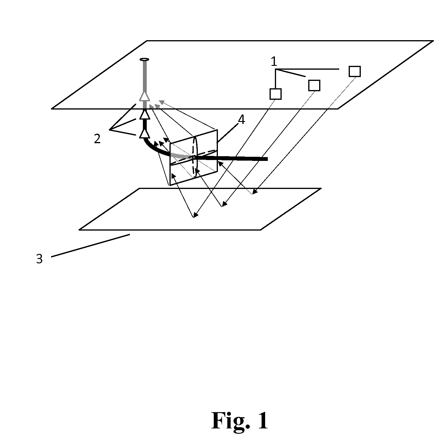 Method for determining geometric characteristics of a hydraulic fracture