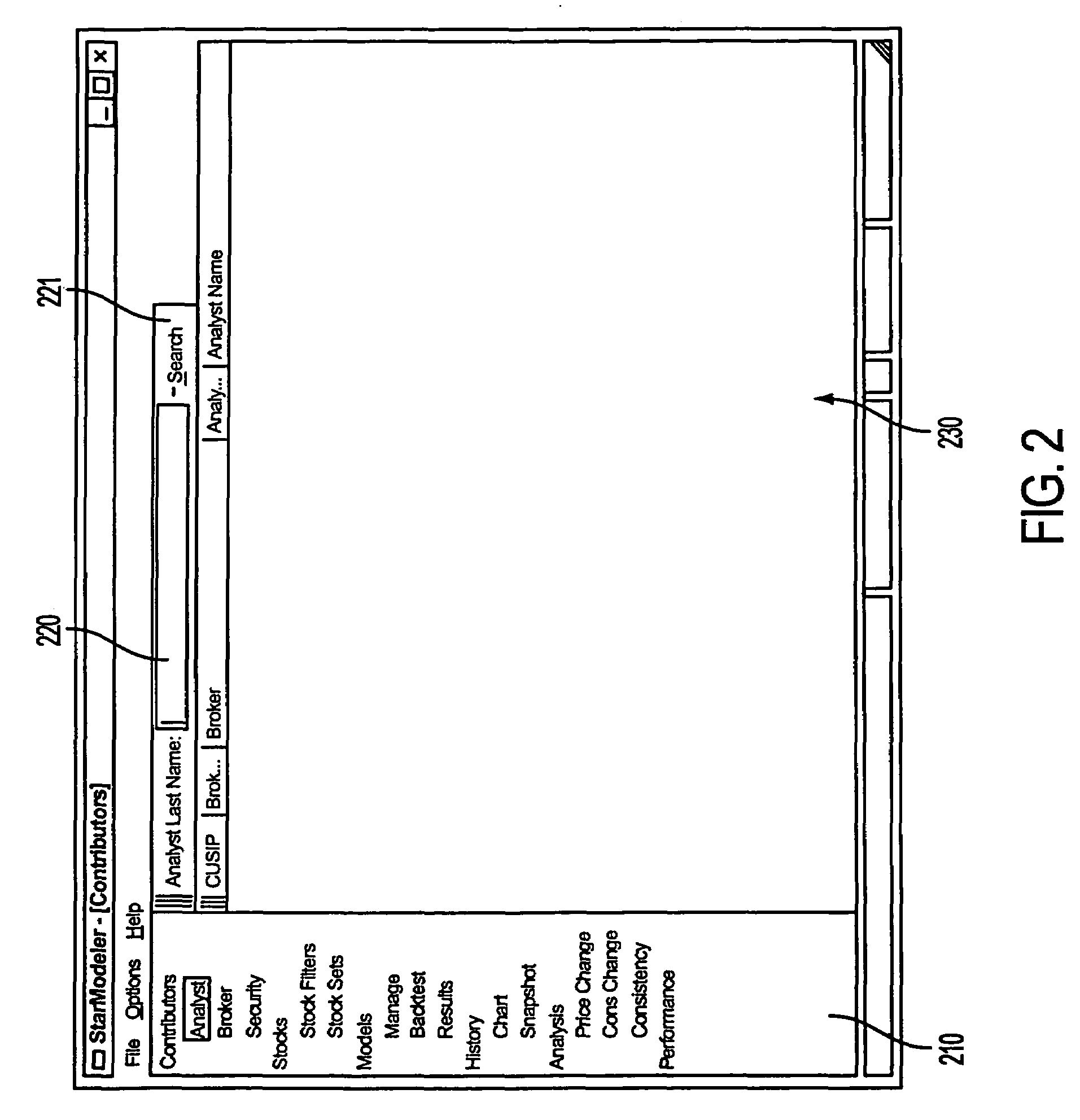 Security analyst estimates performance viewing system and method