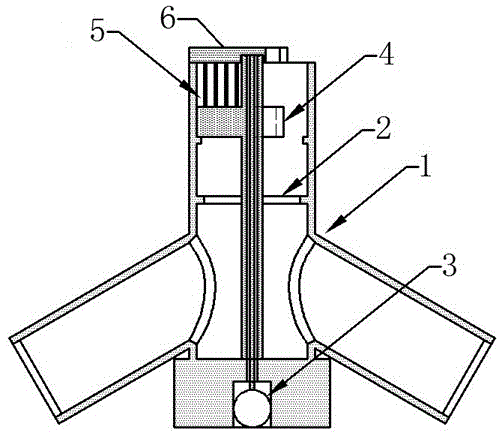 Cold gas carrying spray head structure of direct contact type ice slurry generator