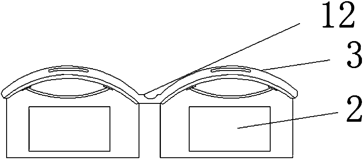 Wind shielding device for electric vehicle