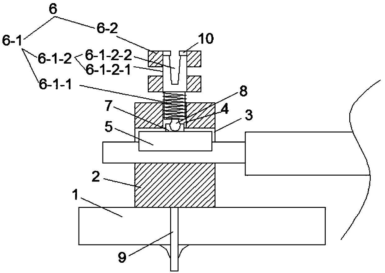 Cable temporary joint structure for test device