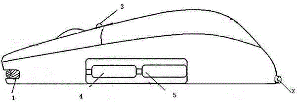 Wireless mouse applied in teaching system