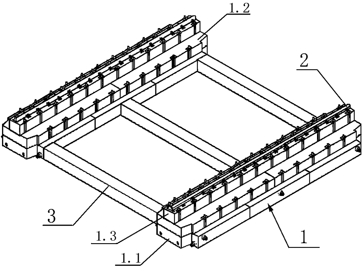 Track type movable foundation and construction method thereof