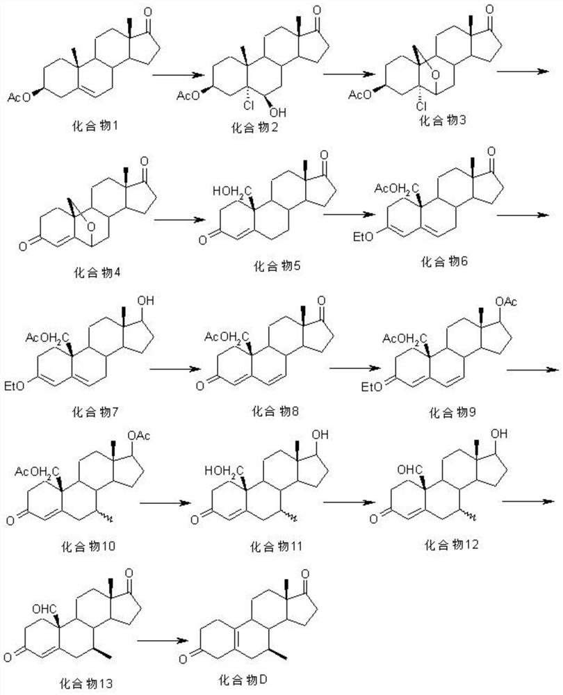 Preparation method of 7 alpha-methyl-3, 3-dimethoxy-5 (10)-androstene-17-ketone