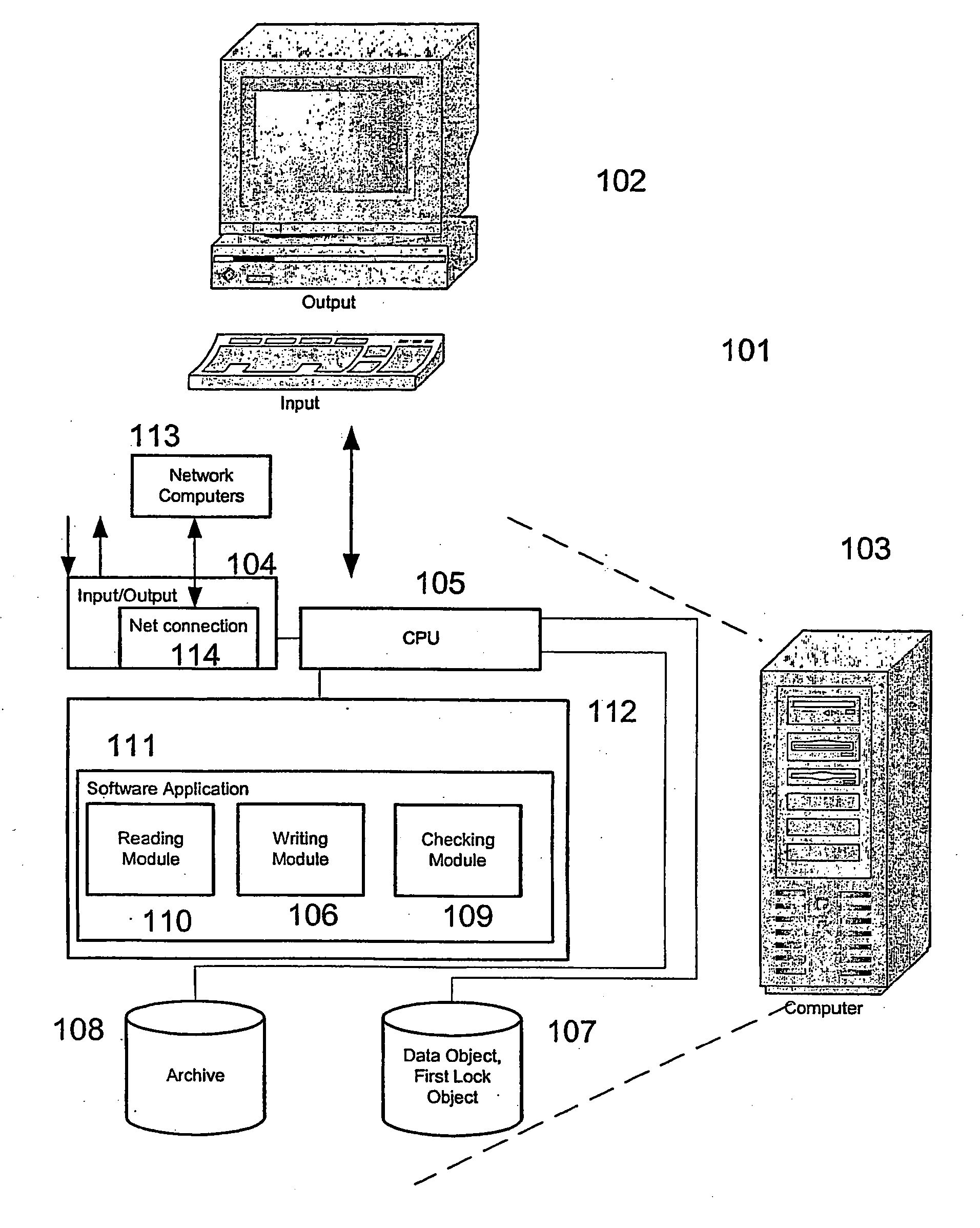 Method and systems for controlling access to a data object by means of locks