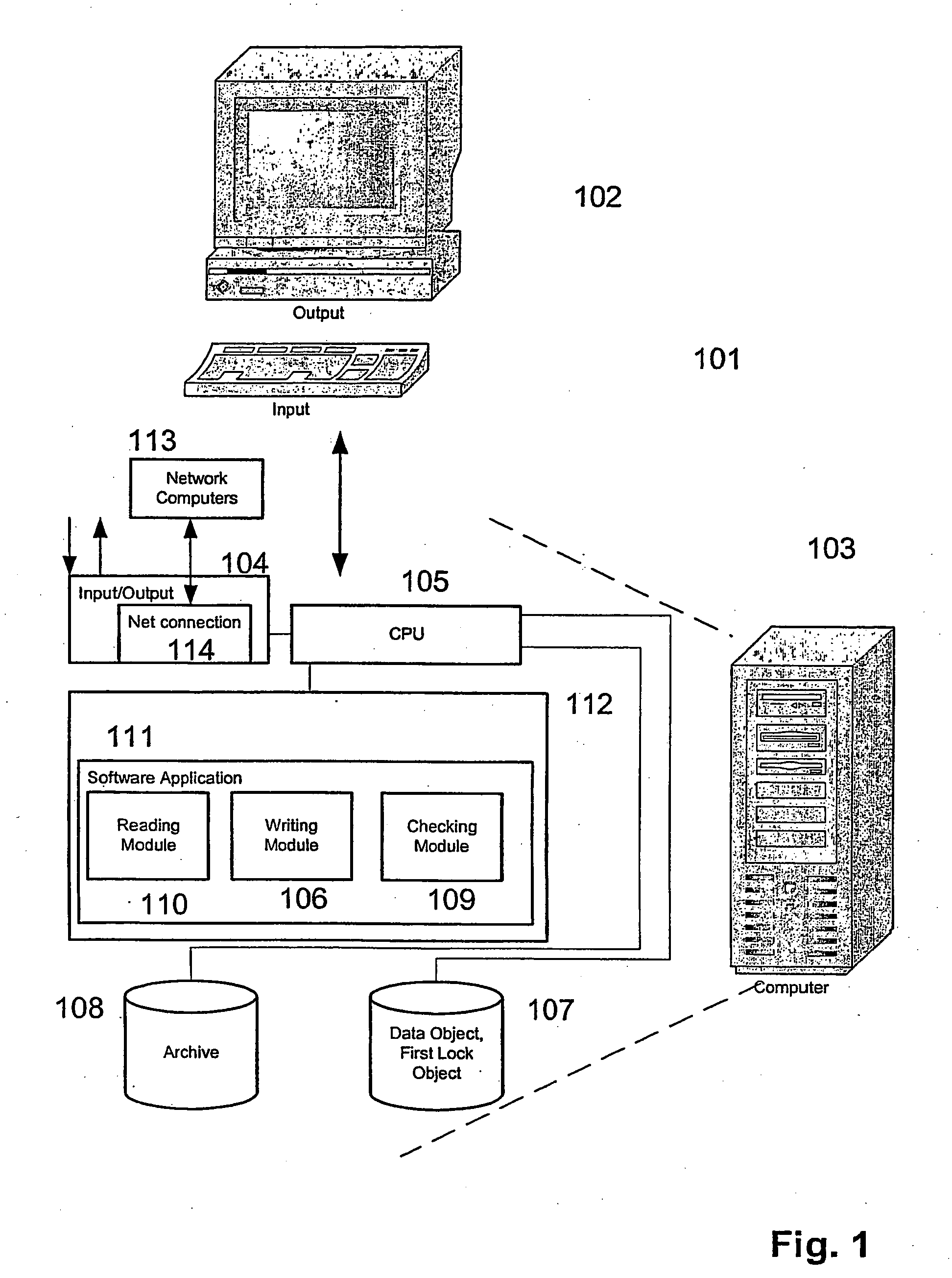 Method and systems for controlling access to a data object by means of locks