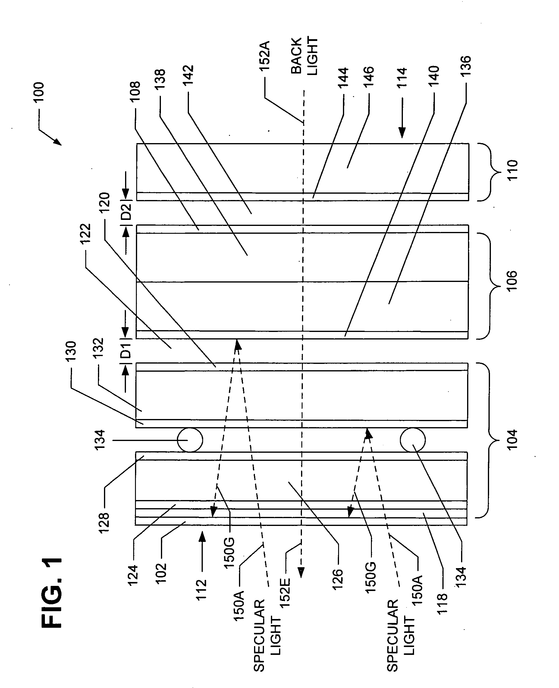 Optically enhanced flat panel display system having integral touch screen